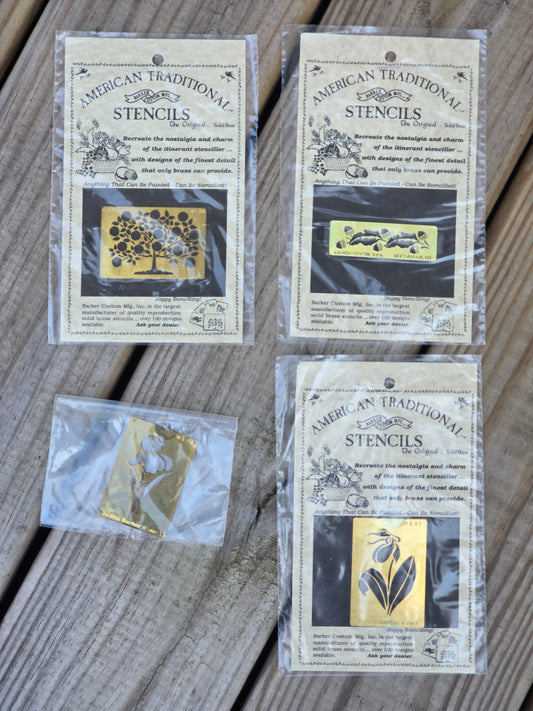 Baker Custom Mfg - American Tradition Stencils - Set of  Four - Notions