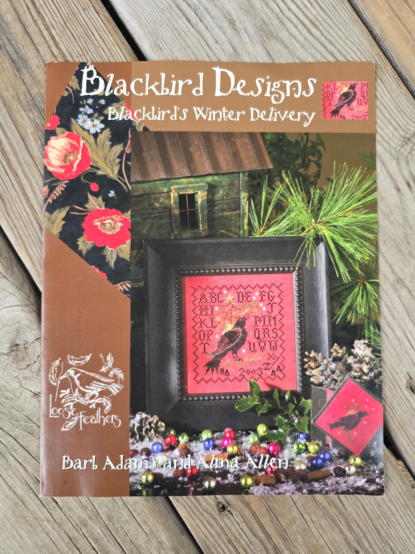 Blackbird Designs - Blackbird's Winter Delivery - Loose Feathers No. 5 - Cross Stitch Pattern