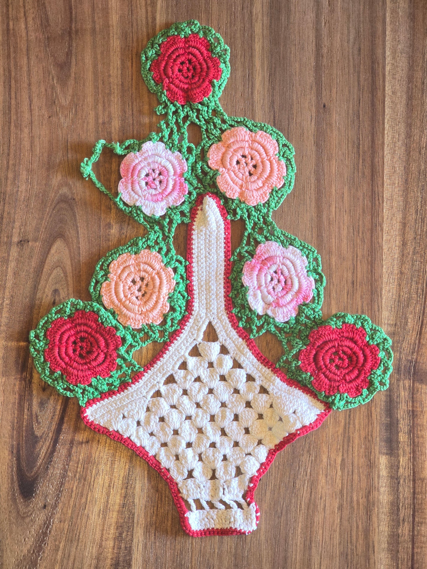 Vintage Doily Bundle - Flower Baskets