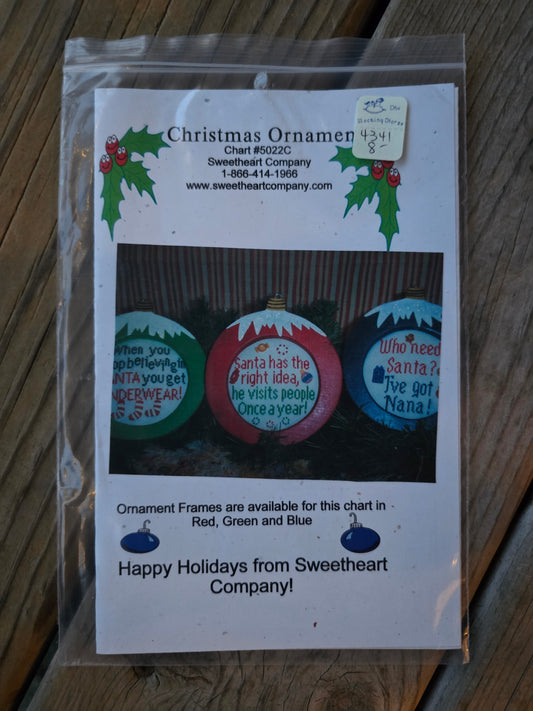 Sweetheart Company - Christmas Ornament I - Cross Stitch Pattern