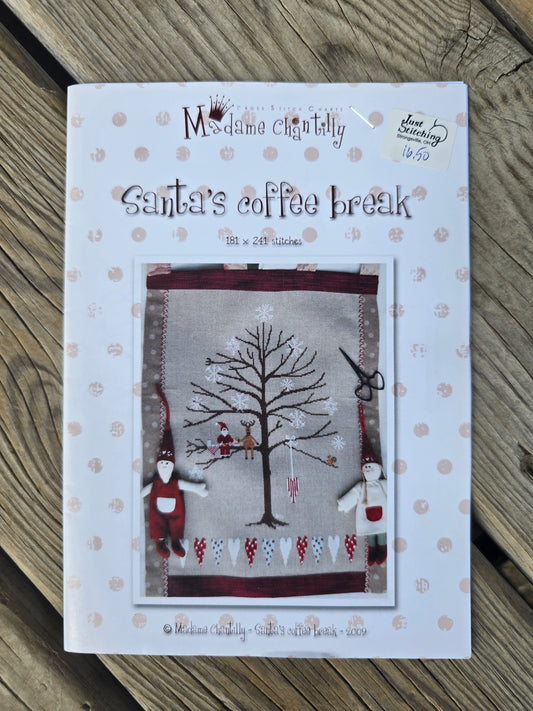Madame Chantilly -Santa's Coffee Break - Cross Stitch Pattern