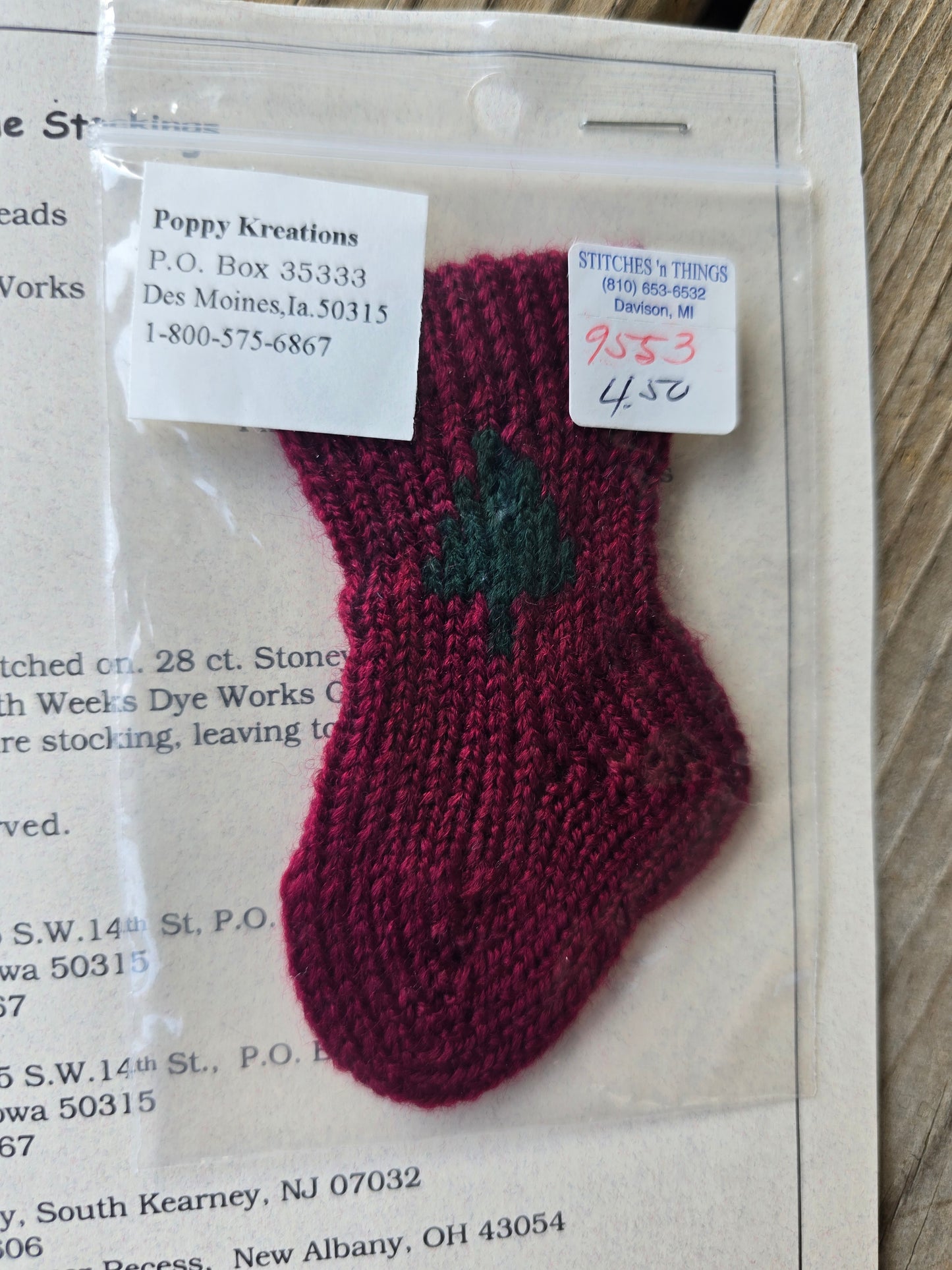 Poppy Kreations - And the Stockings - Cross Stitch Pattern with Stocking
