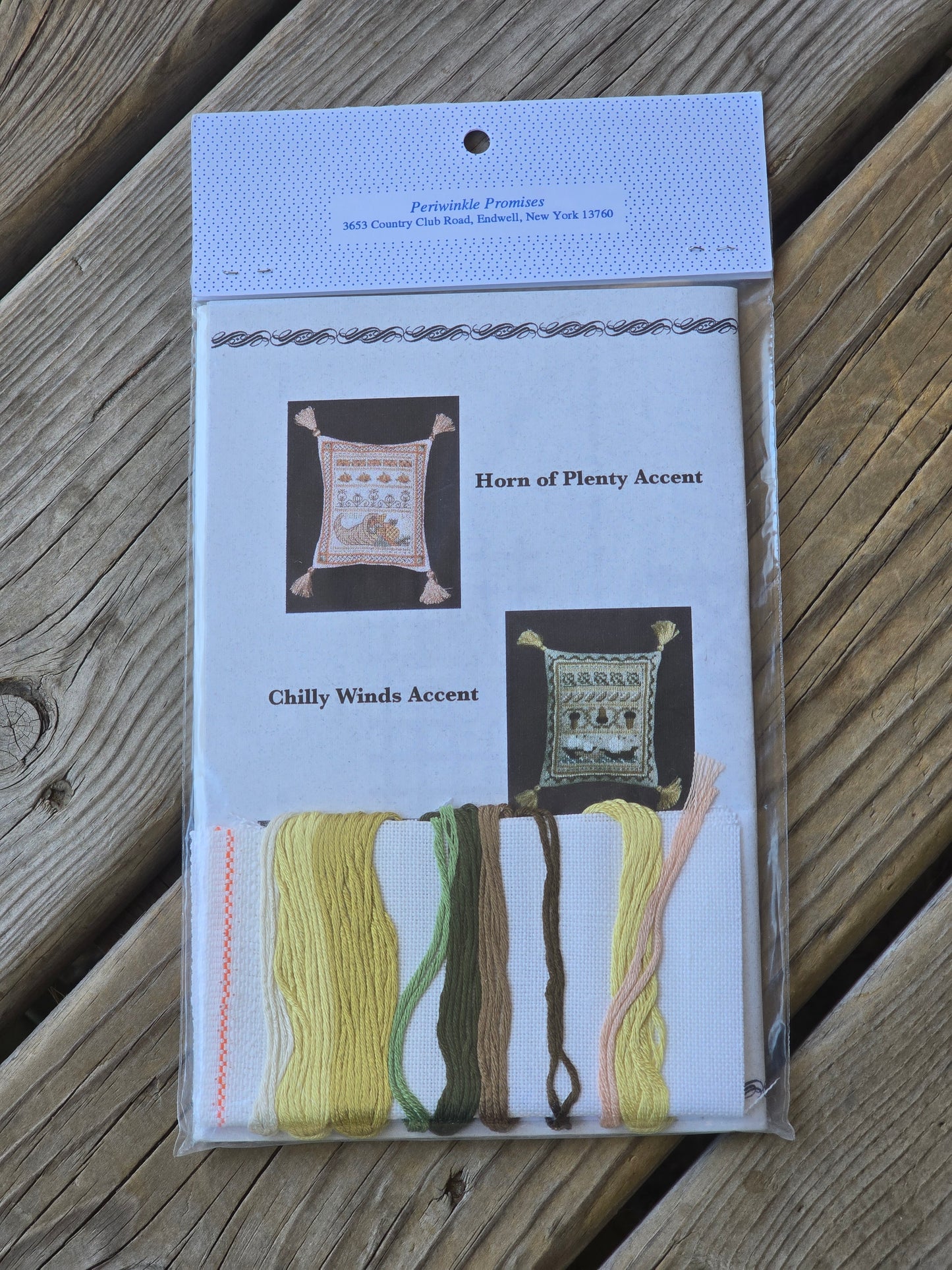 Periwinkle Promises - Sampler Accents - Go Team - Fight Team - Cross Stitch Kit