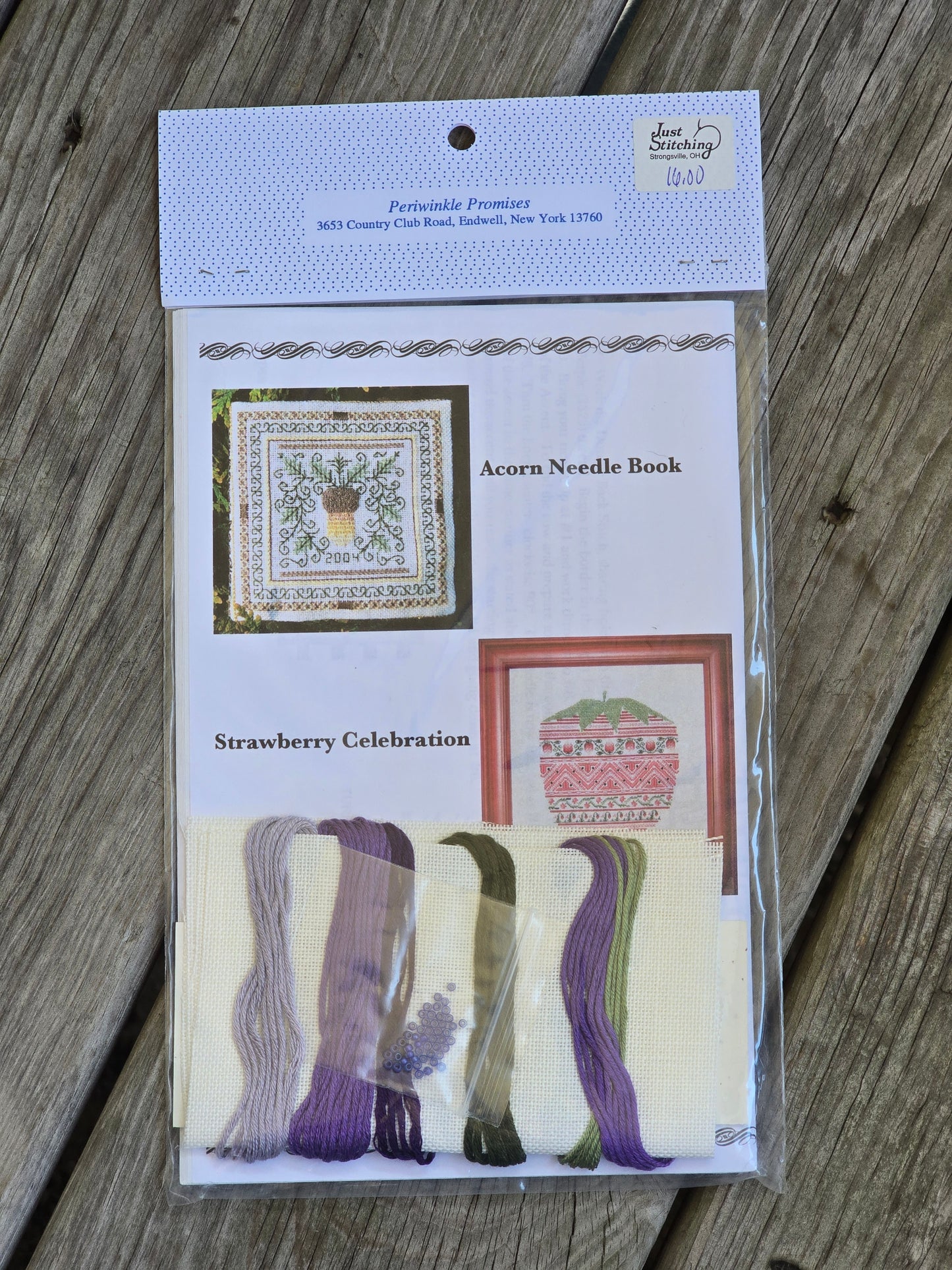 Periwinkle Promises - Royal Purple - Sampler Accents - Cross Stitch Kit