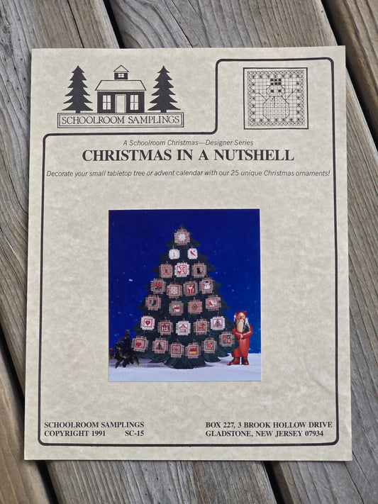 Schoolroom Samplings - Christmas In A Nutshell - Cross Stitch Pattern