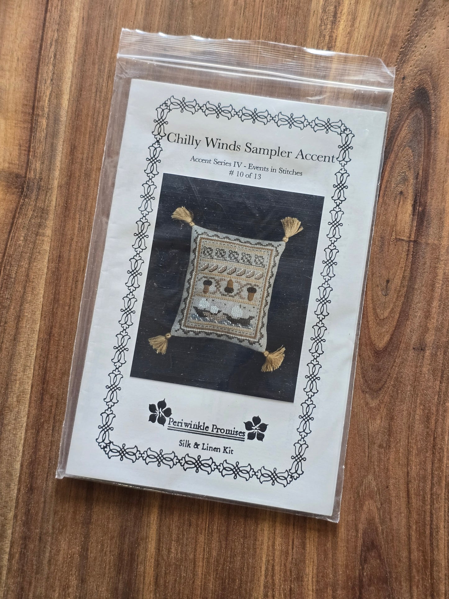 Periwinkle Promises - Sampler Accents - Chilly Winds Sampler Accents - Cross Stitch Kit