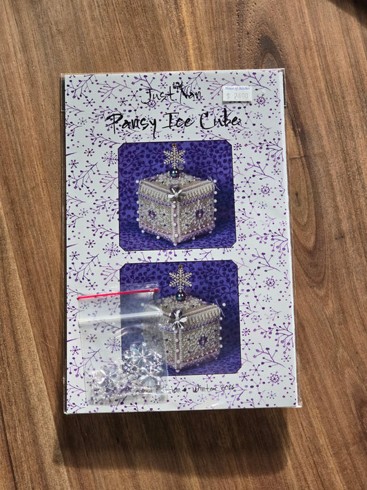 Just Nan - Pansy Ice Cube - Limited Edition Winter 2016- Cross Stitch Pattern