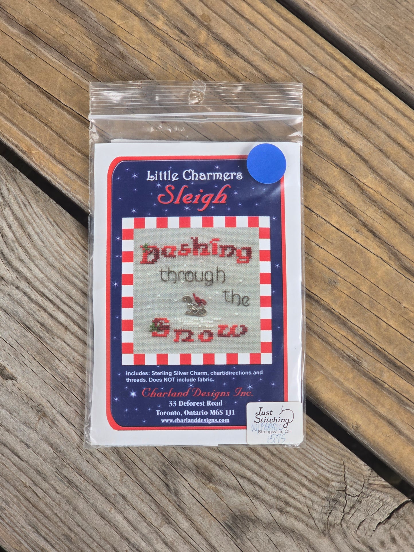 Charland Designs - Little Charmers Sleigh  - Cross Stitch Kit