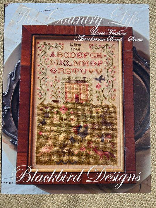 Blackbird Designs - The Country Life, Loose Feathers Abecedarian Series - Seven