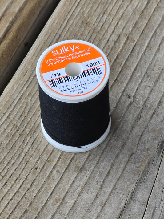 Sulky - CottonThread - Black (713-1005) - 330yd Spool