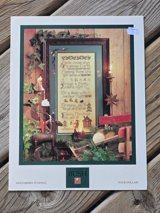 Shepherd's Bush - Santaberry Pudding - Cross Stitch Pattern