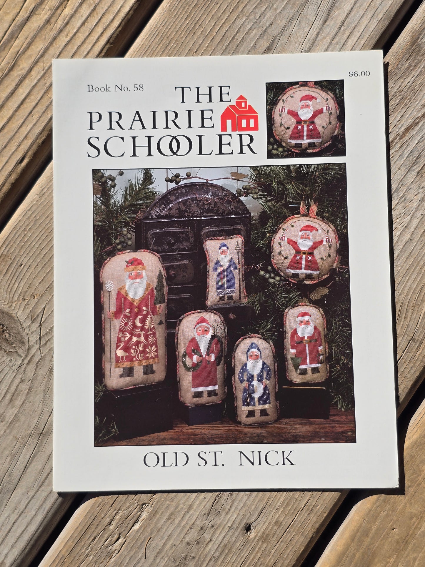 The Prairie Schooler - Old St. Nick - Book No. 58 - Cross Stitch Pattern