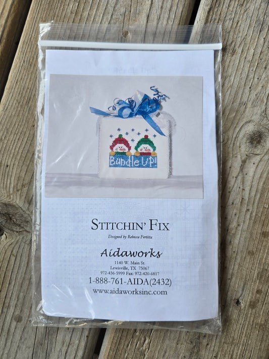 Aidaworks - Stitchin' Fix - Bundle Up - Cross Stitch Kit