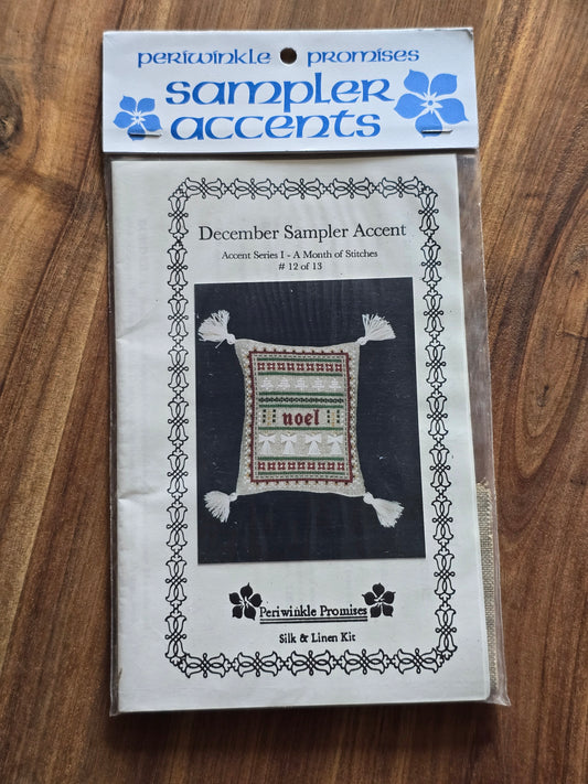 Periwinkle Promises - Sampler Accents - December Sampler Accents - Cross Stitch Kit