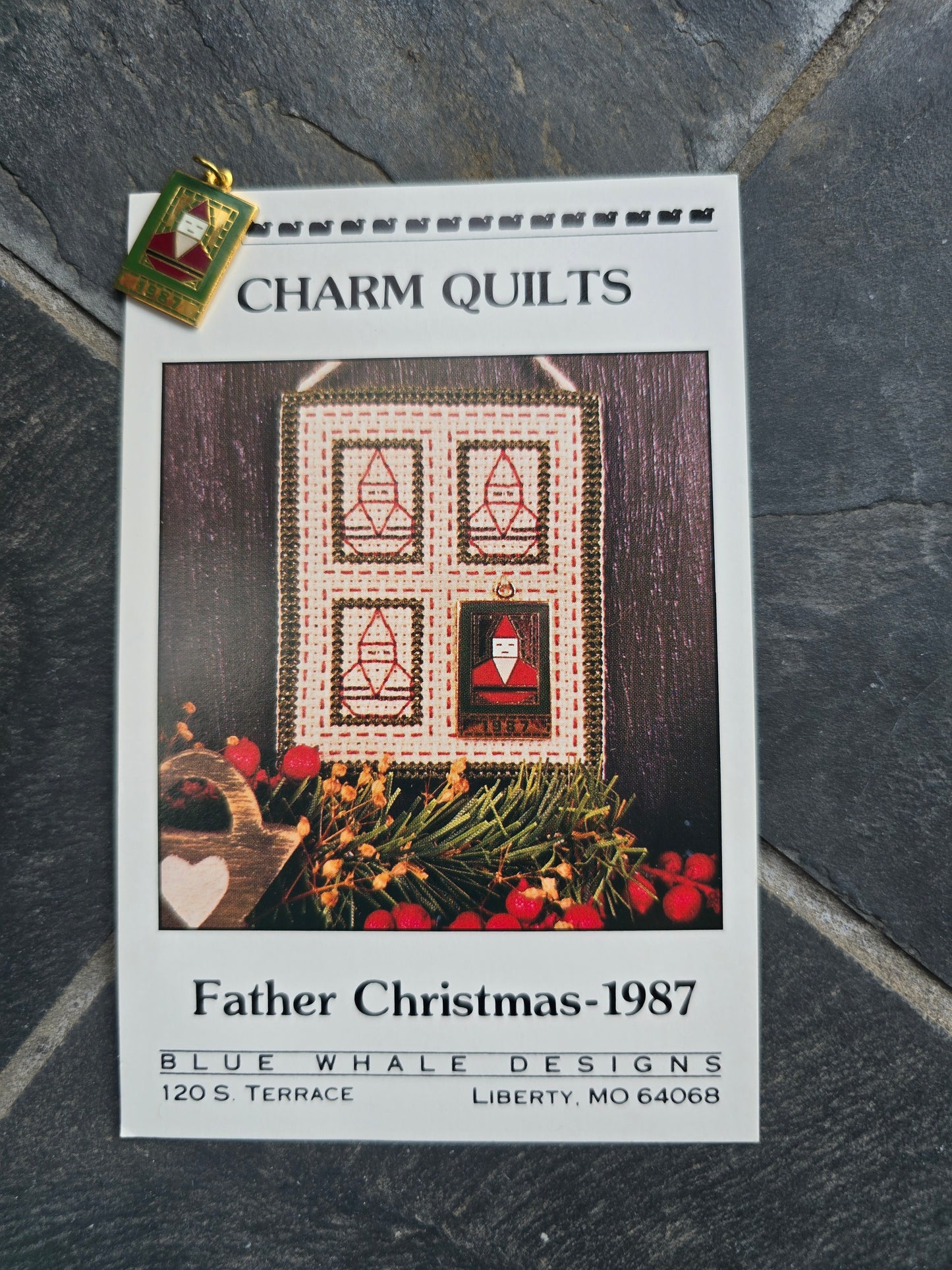Blue Whale Designs - Charm Quilt Collection - Cross Stitch Patterns with Charms