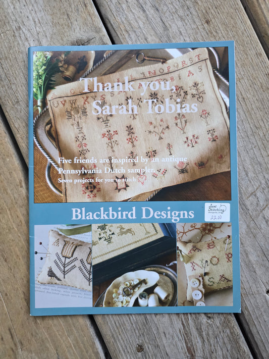 Blackbird Designs - Thank you, Sarah Tobias - Cross Stitch Pattern