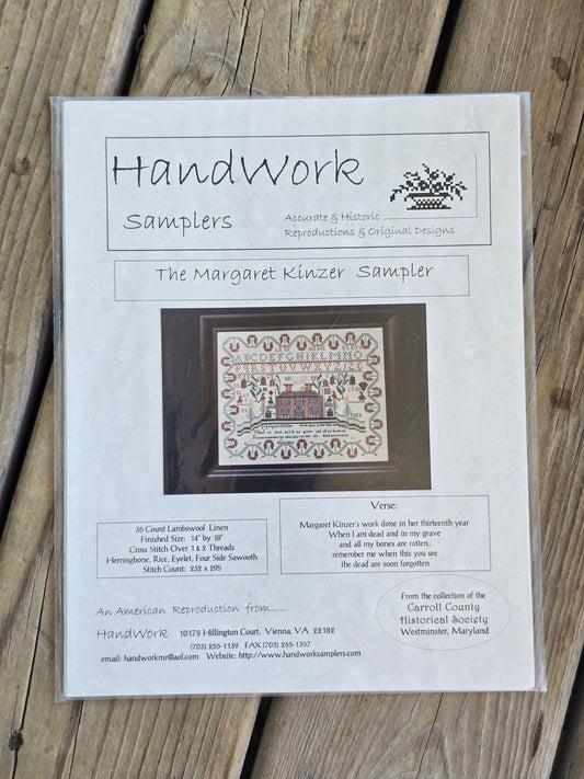 Handwork Samplers - The Margaret Kinzer Sampler - Cross Stitch Pattern