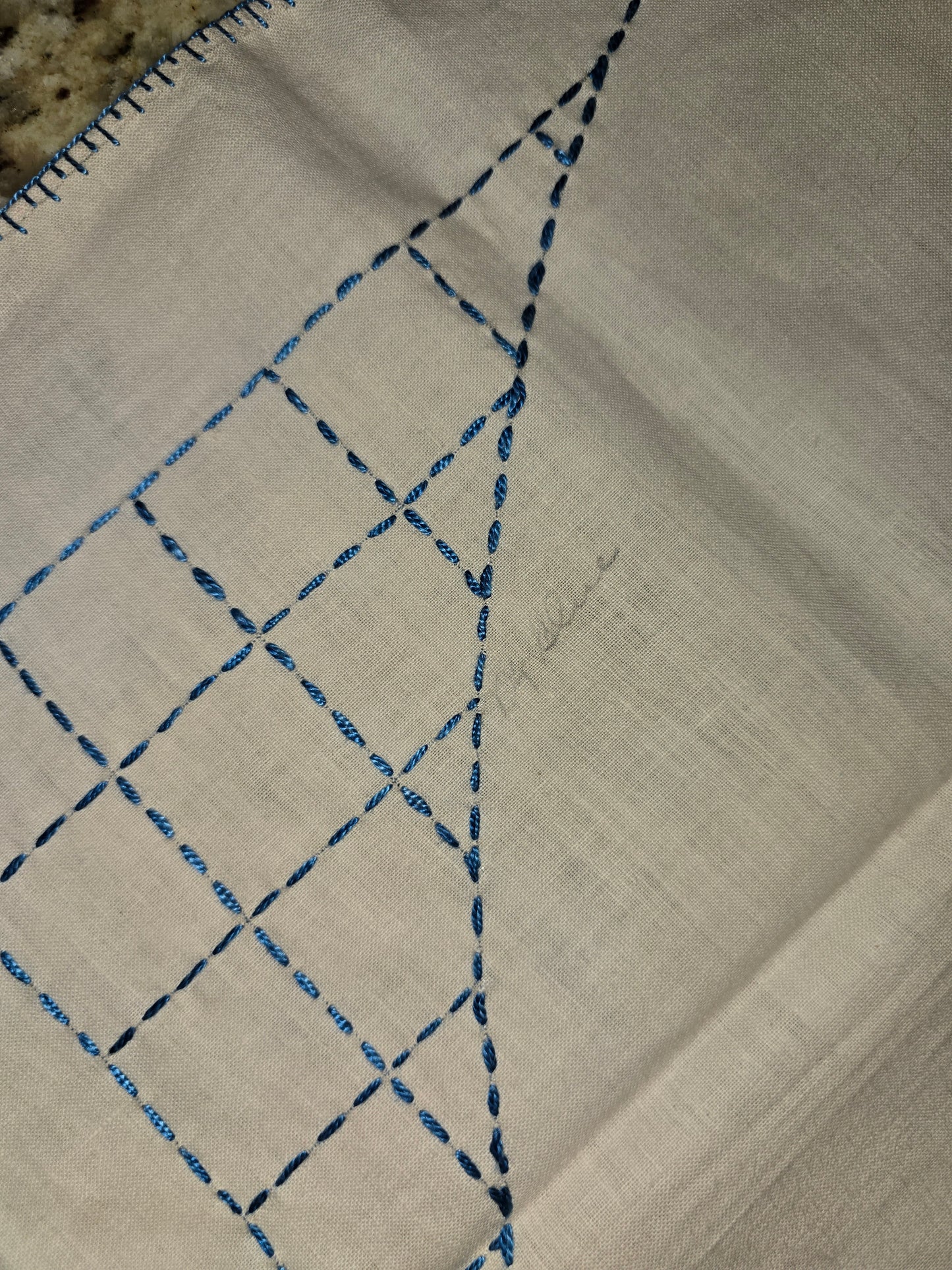 Vintage Tablecloth - approx 34" x 24"