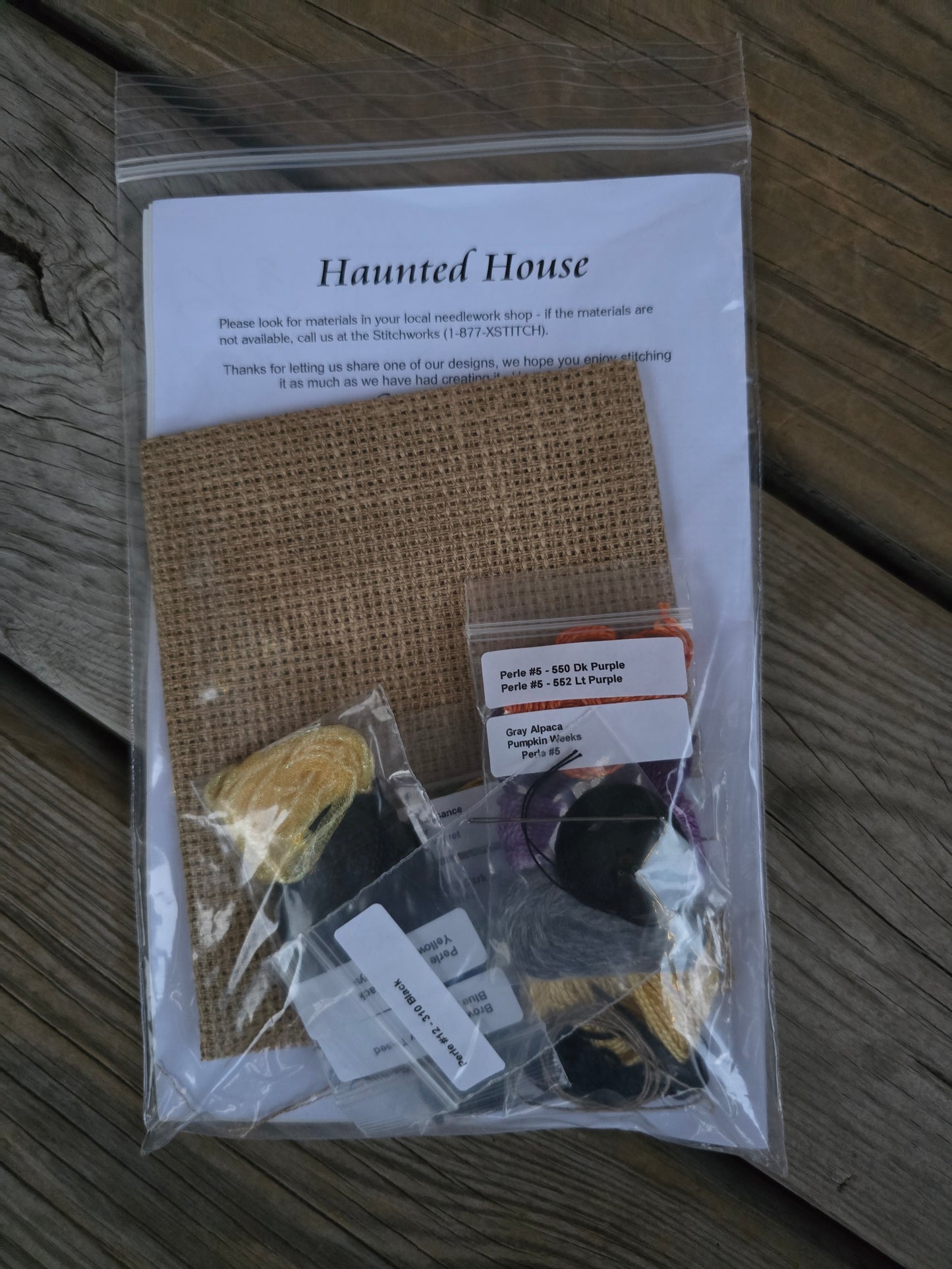 The Stitchworks - Fibers-n-Stuff - Haunted House Kit