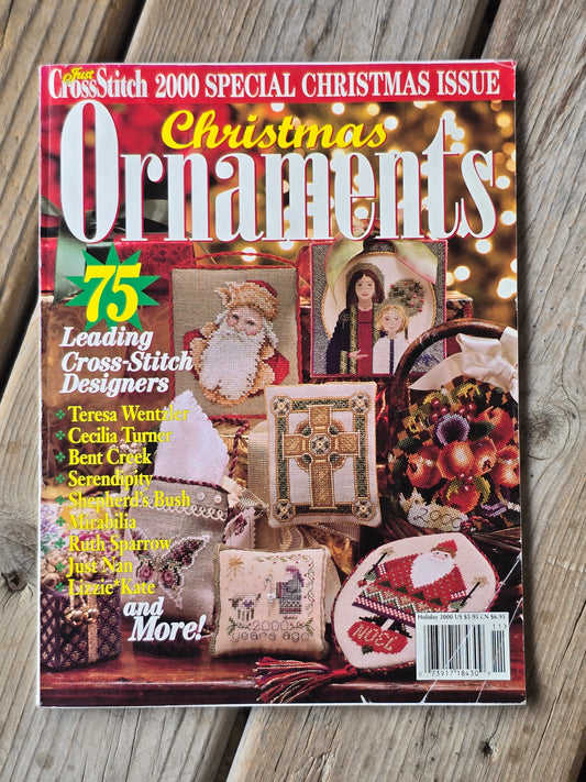 Just Cross Stitch - Special Christmas Issue - Christmas Ornaments - Holiday 2000