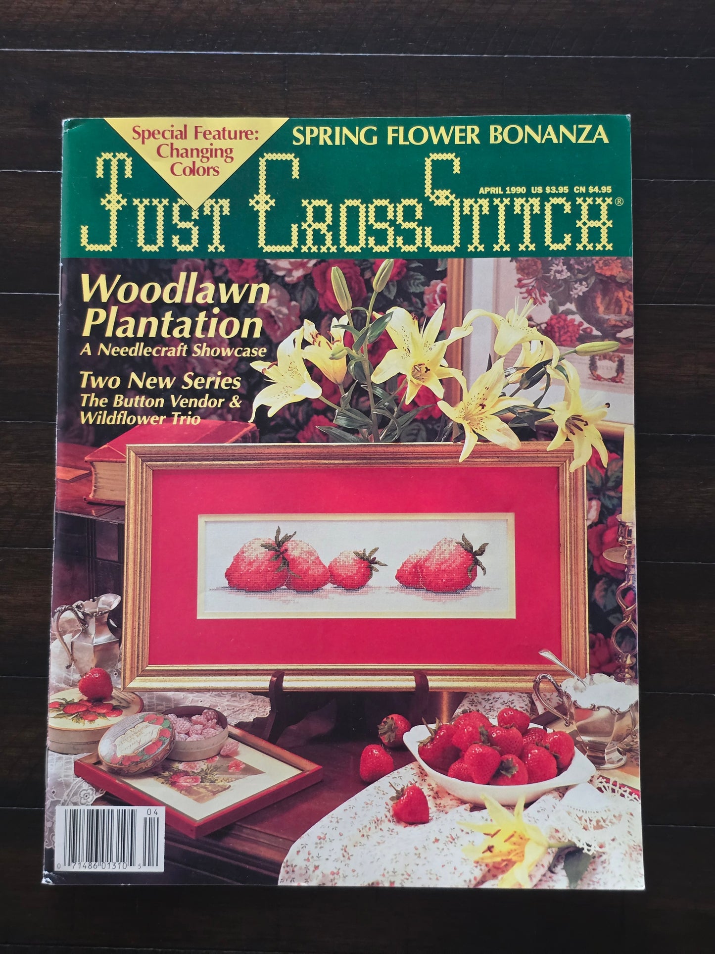 Just Cross Stitch - April 1990 - Magazine