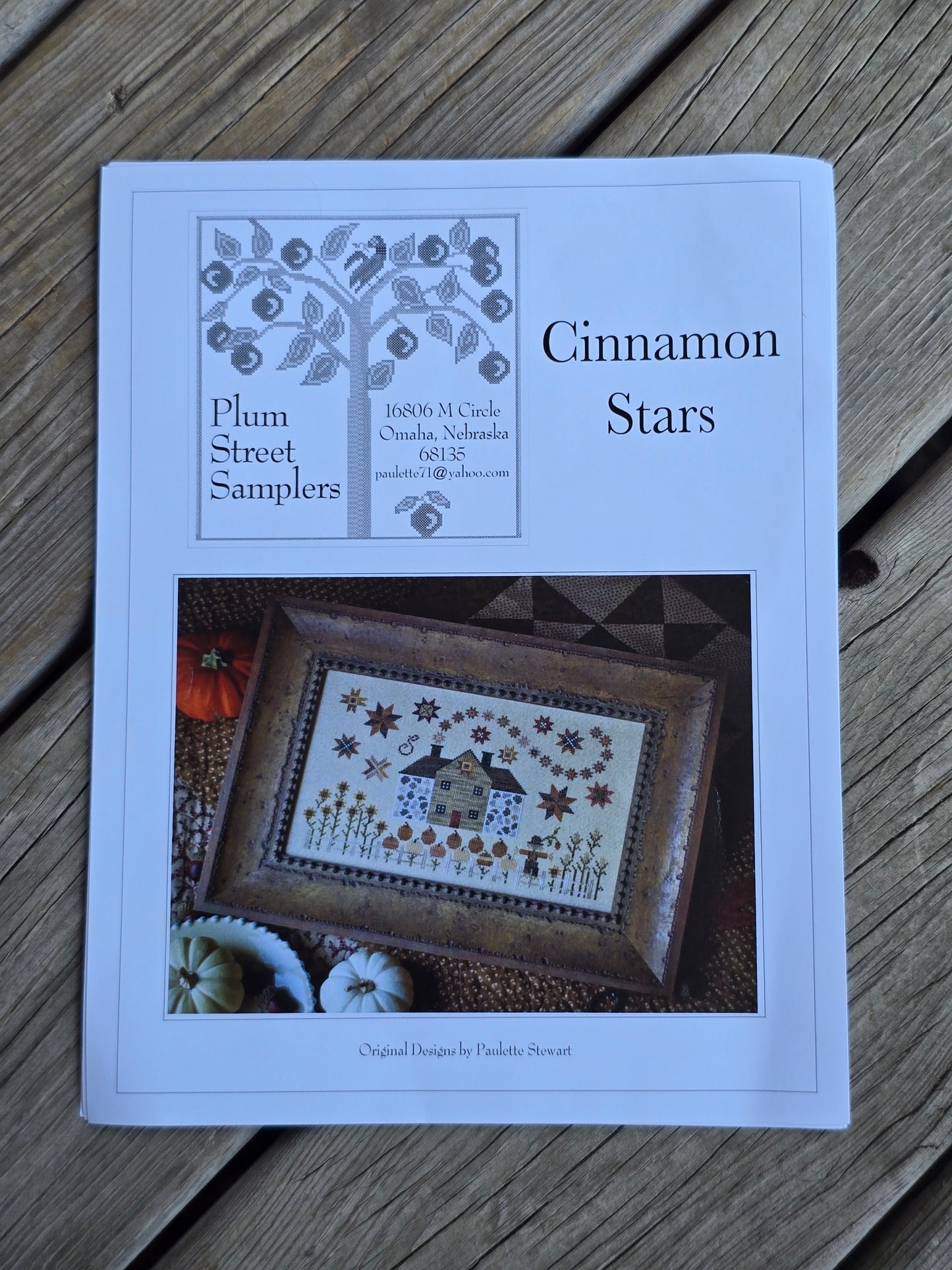 Plum Street Samplers - Cinnamon Stars - Cross Stitch Kit