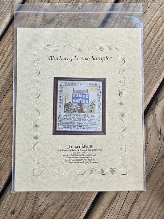 Finger Work - Blueberry House Sampler - Cross Stitch Pattern