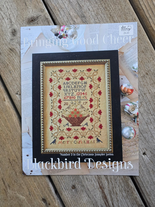 Blackbird Designs - Bringing Good Cheer - Number 3 in the Christmas Series - Cross Stitch Pattern