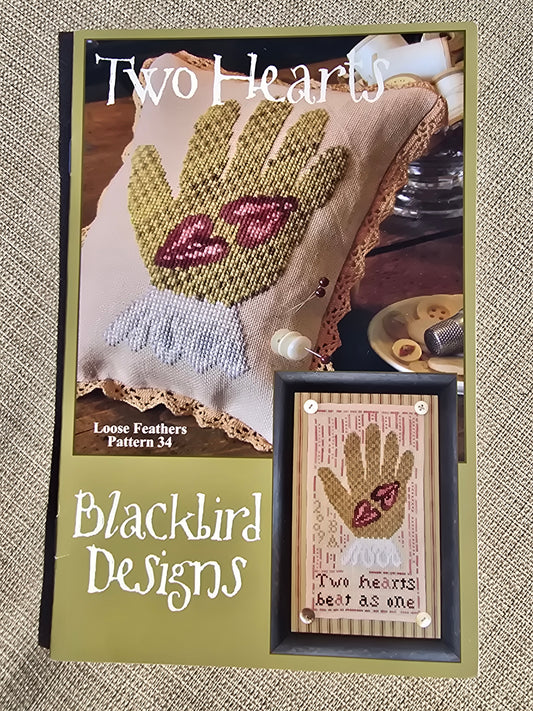 Blackbird Designs - Two Hearts - Loose Feathers Pattern 34