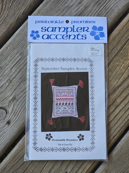 Periwinkle Promises - Sampler Accents - September Sampler Accents - Cross Stitch Kit