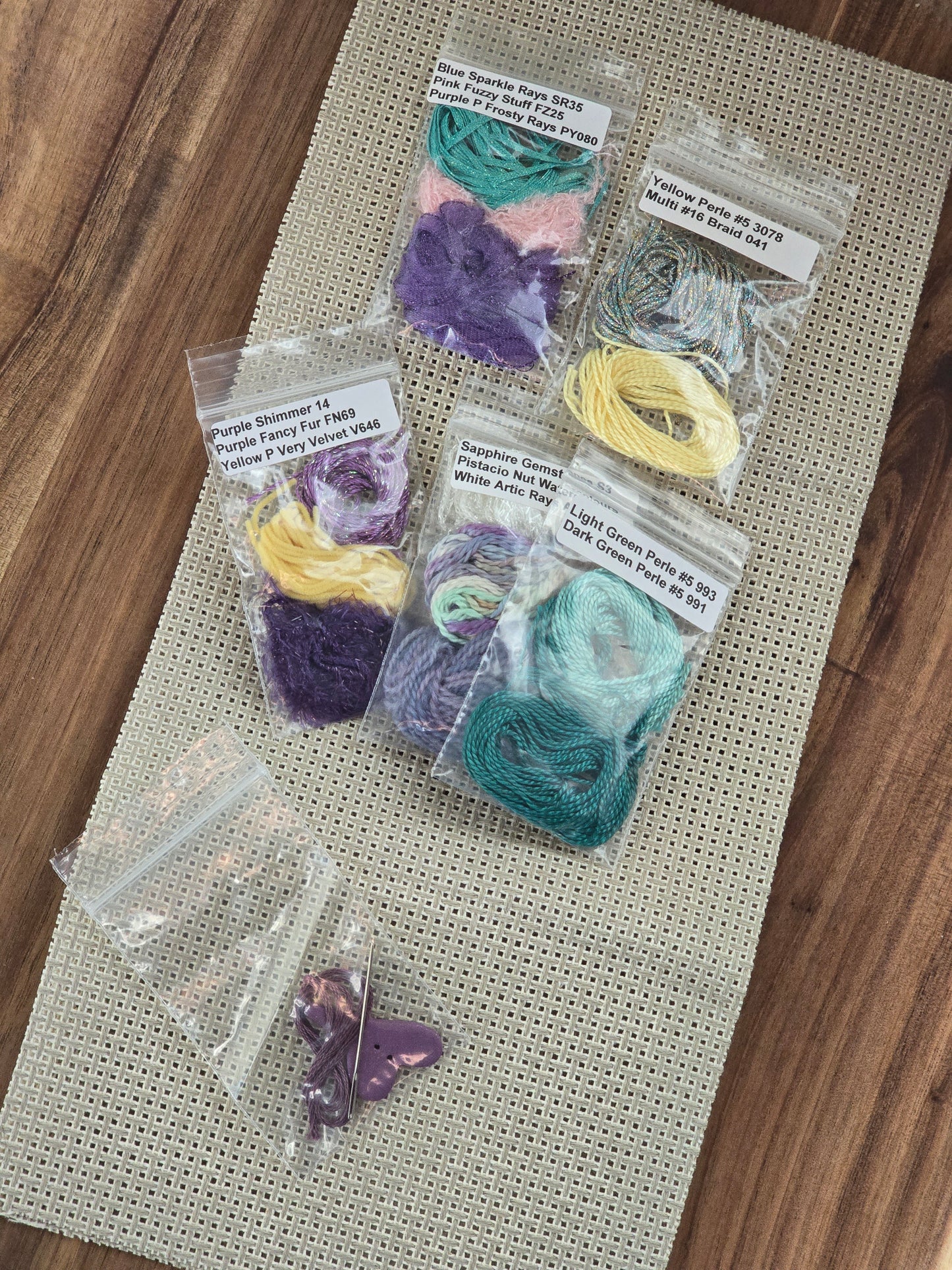 The Stitchworks - Fibers-n-Stuff - Confetti Hearts - Cross Stitch Kit