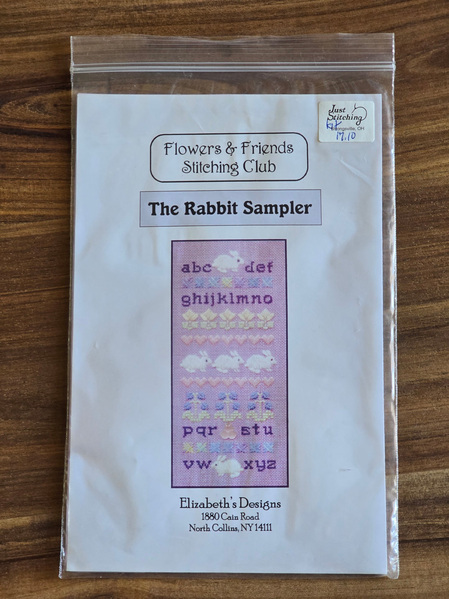 Elizabeth's Designs - Flowers & Friends - The Rabbit Sampler - Cross Stitch Kit