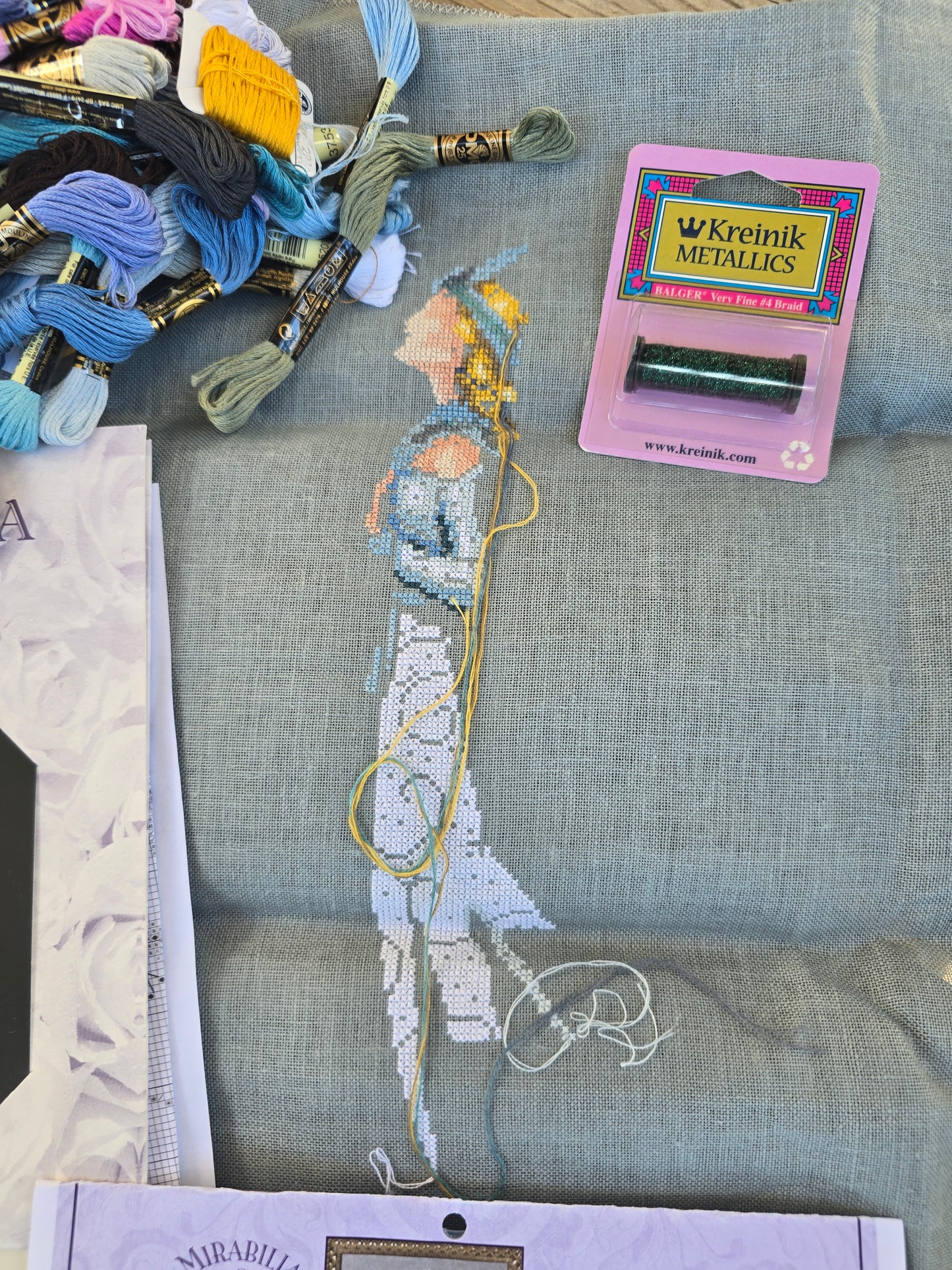 Mirabilia - The Snow Queen - Partially Completed Cross Stitch Kit