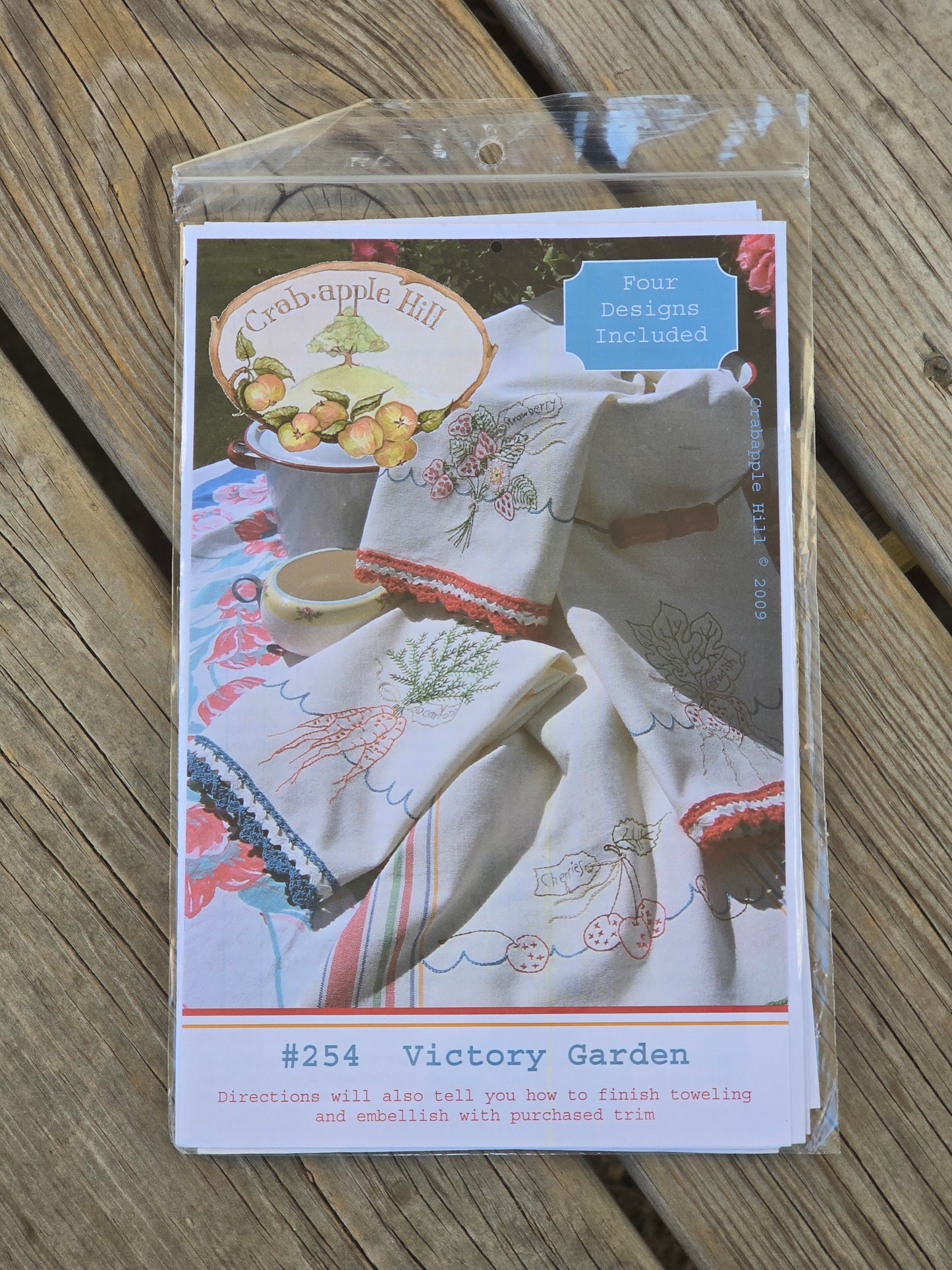 Crab-apple Hill - #254 - Victory Garden - Embroidery Pattern