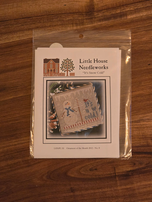 Little House Needleworks - Ornament of the Month 2012 - It's Snow Cold - No. 8 - Cross Stitch Pattern