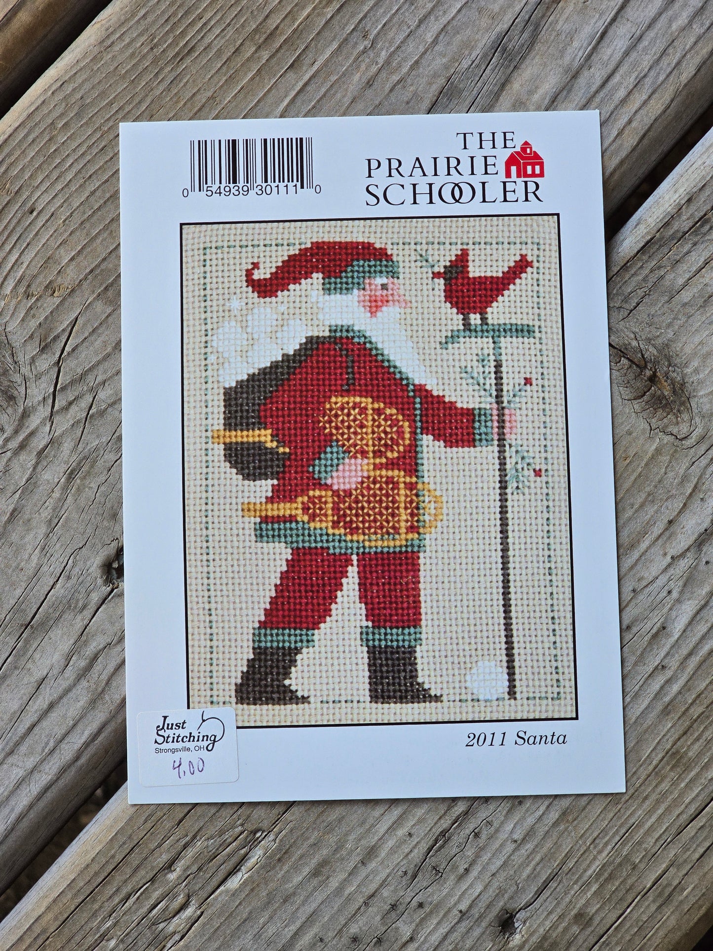 The Prairie Schooler - 2011 Santa - Cross Stitch Pattern