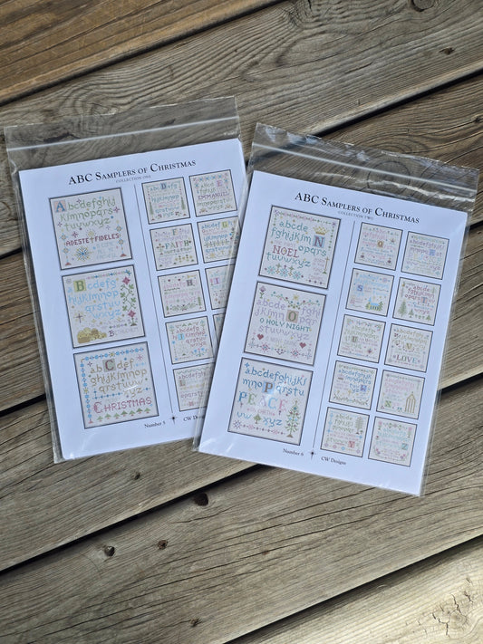 CW Designs - ABC Samplers of Christmas -Collection One/Two - Number 5/6 - Cross Stitch Patterns