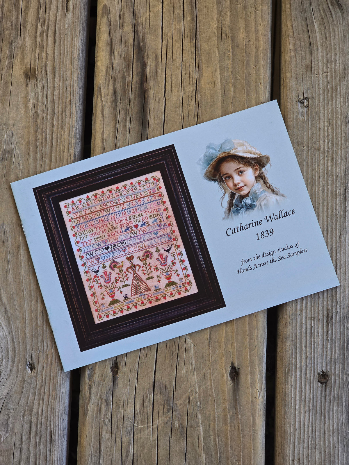 Hands Across The Sea Samplers - Catherine Wallace 1839 - Cross Stitch Pattern Booklet