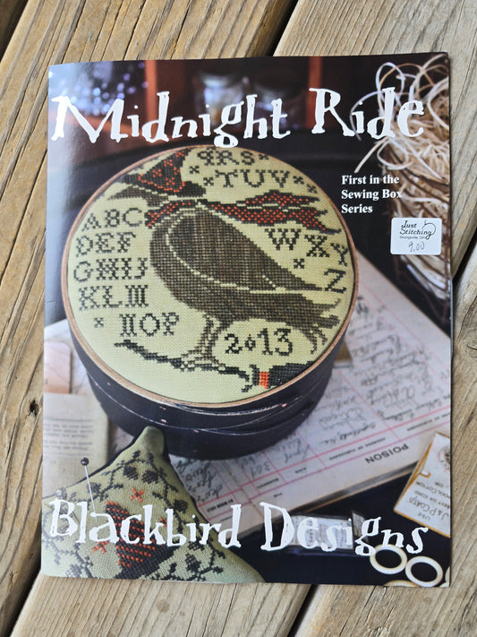 Blackbird Designs - Midnight Ride - First in the Sewing Box Series - Cross Stitch Pattern