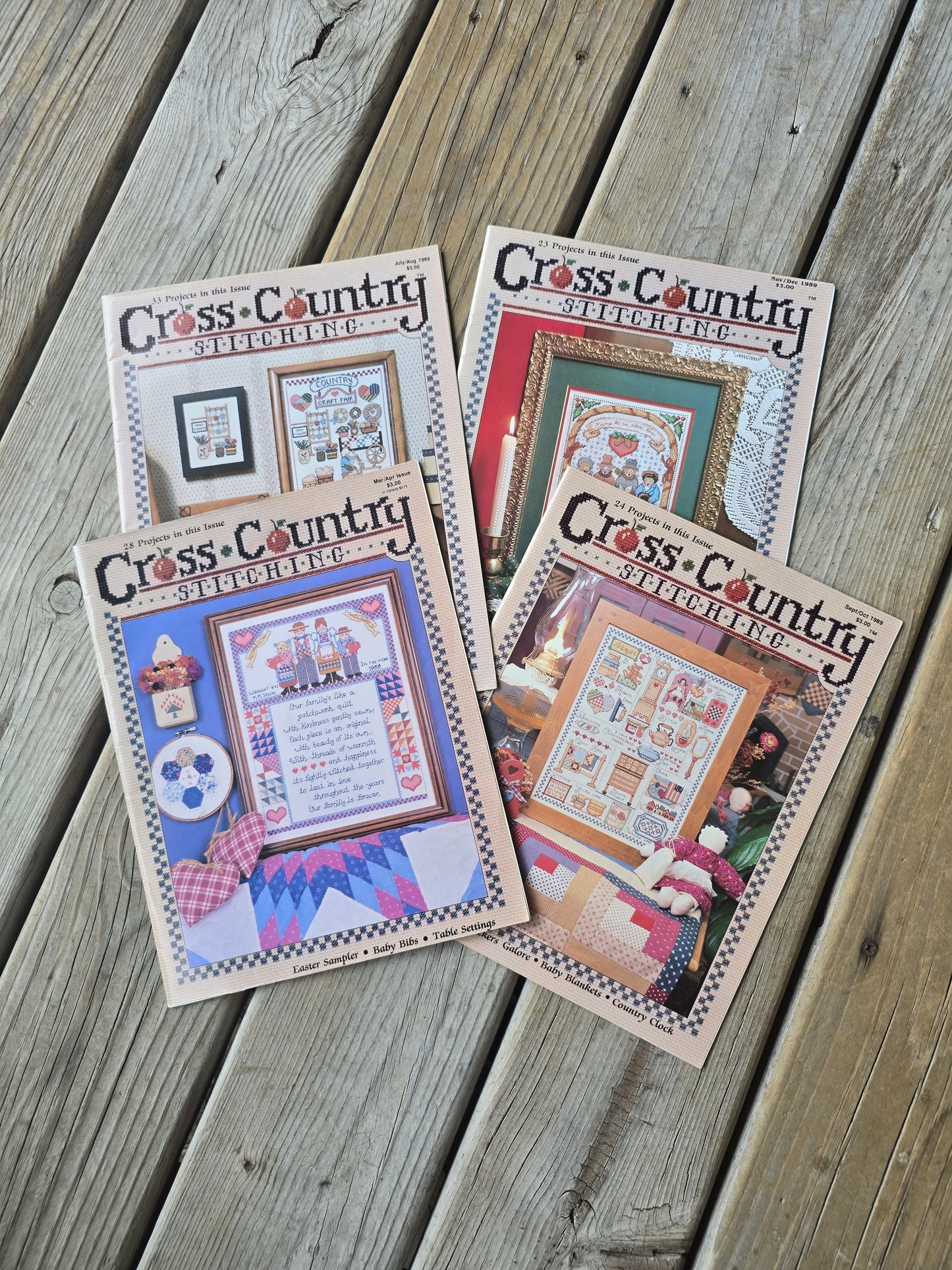 Cross Country Stitching Magazine - 1989 Bundle