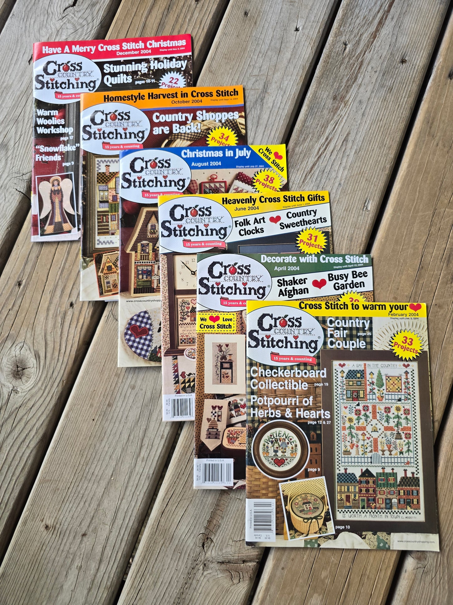 Cross Country Stitching Magazine - 2004 Bundle