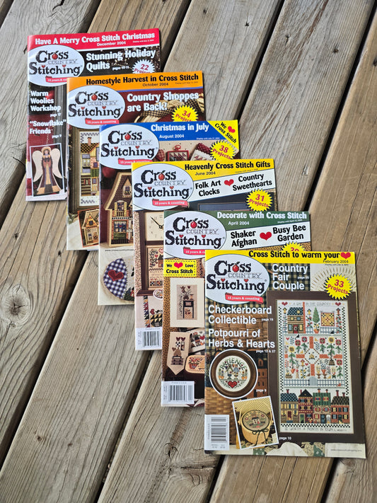 Cross Country Stitching Magazine - 2004 Bundle
