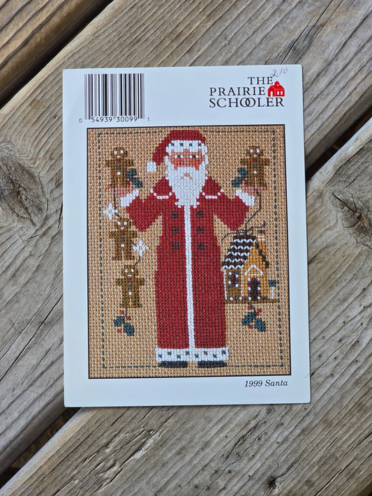 The Prairie Schooler - 1999 Santa - Cross Stitch Pattern