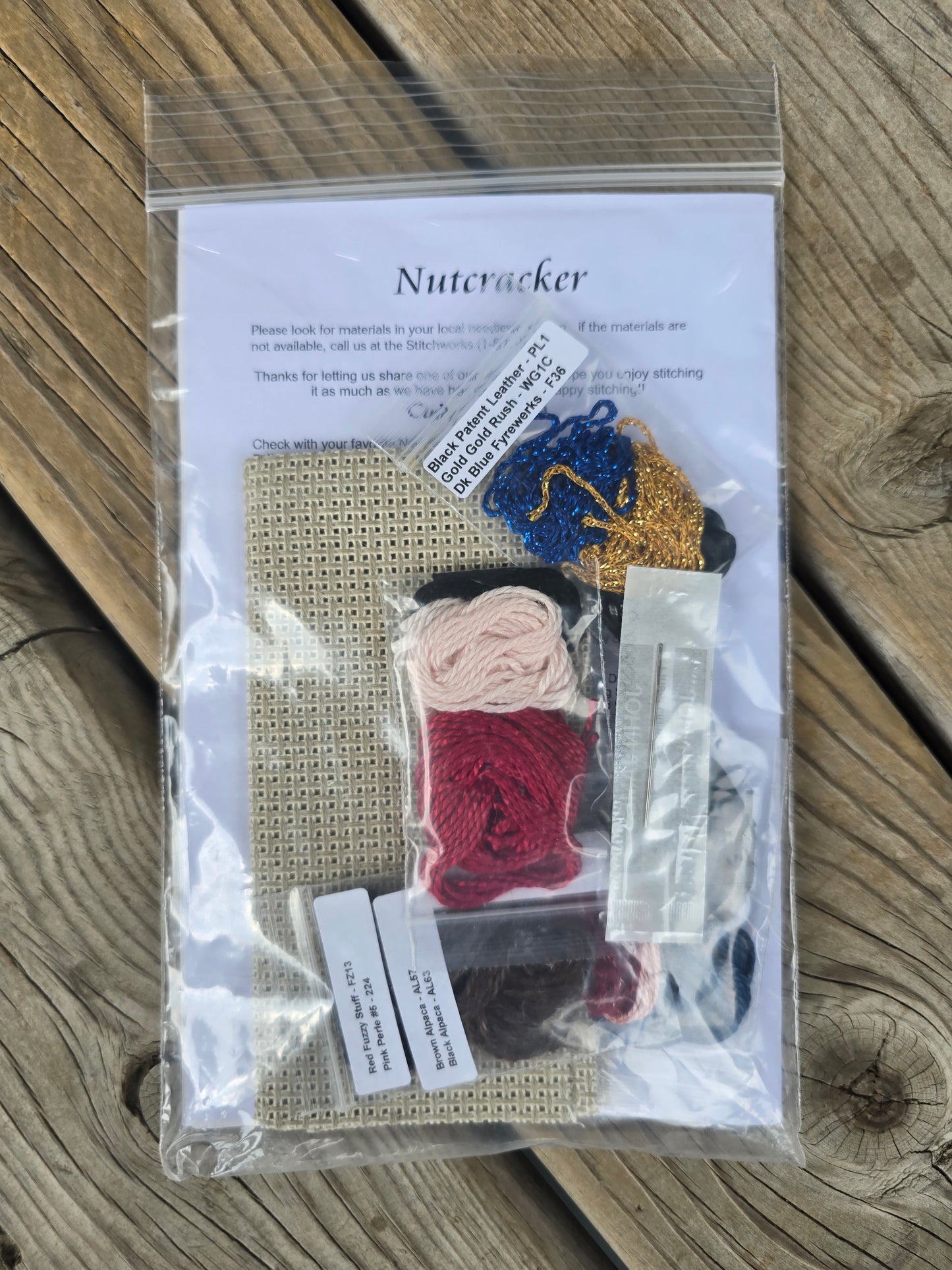 The Stitchworks - Fibers-n-Stuff - Nutcraker - Cross Stitch Kit