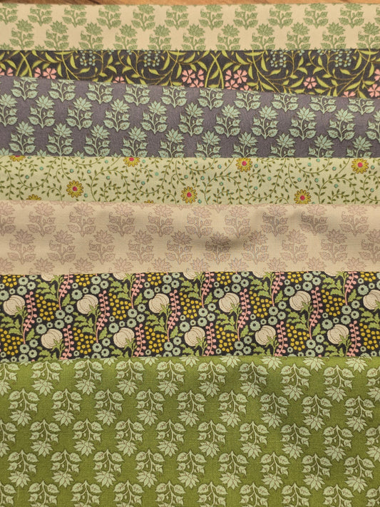 Tilda - Sanctuary - Green/Taupe - Quilting Fabric - Bundle