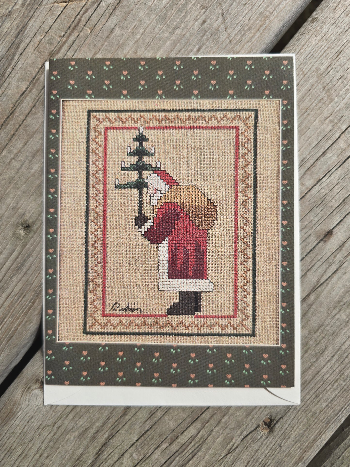 MPR Associates - Old St. Nick Card - Cross Stitch Pattern
