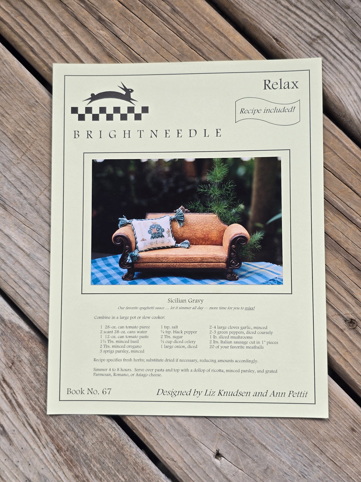 Brightneedle - Relax - Cross Stitch Pattern