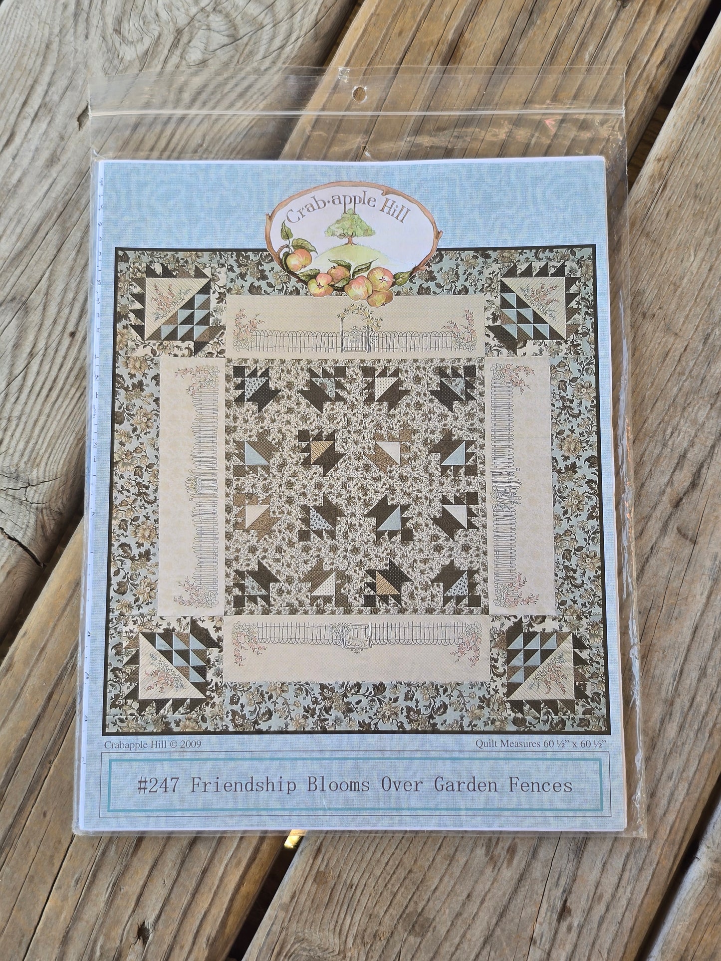 Crab-apple Hill - Friendship Blooms Over Garden Fences - Quilt Pattern