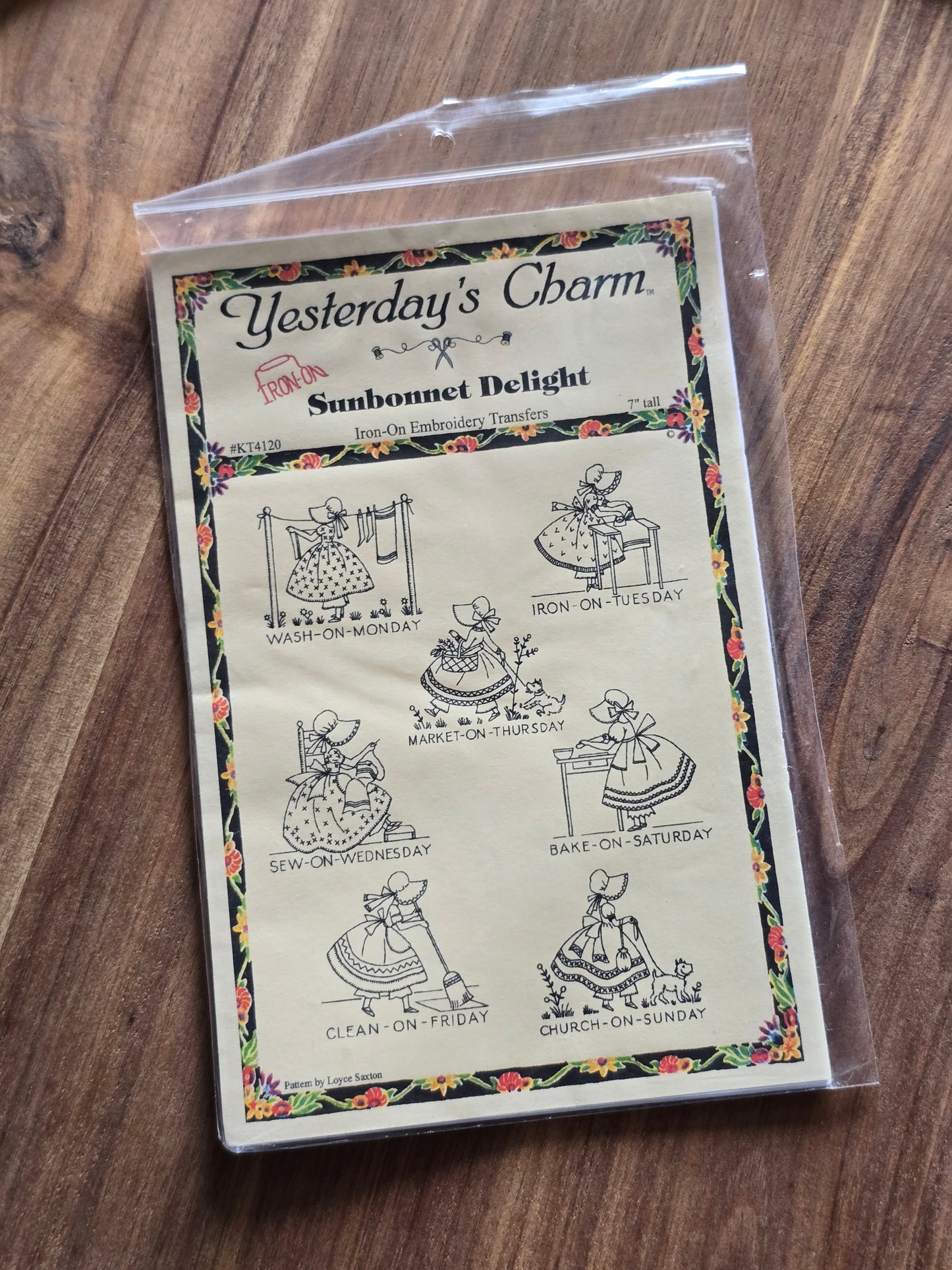 Yesterday's Charm - Sunbonnet Delight - Embroidery Pattern