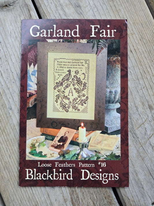 Blackbird Designs - Garland Fair - Loose Feathers Pattern #16 - Cross Stitch Pattern